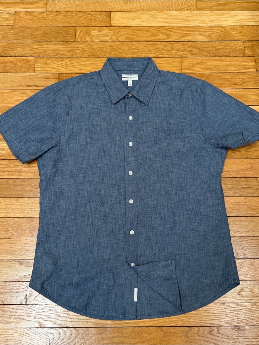 Bonobos Short-Sleeve (Slim Fit) Button-Down Shirt in Navy
